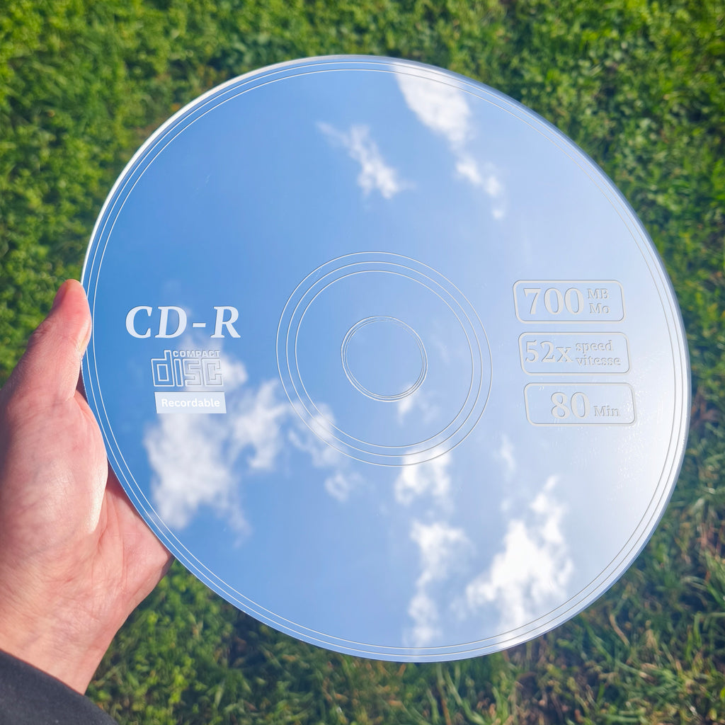 Retro CD-R Acrylic Mirror | 90s Aesthetic Wall Decor