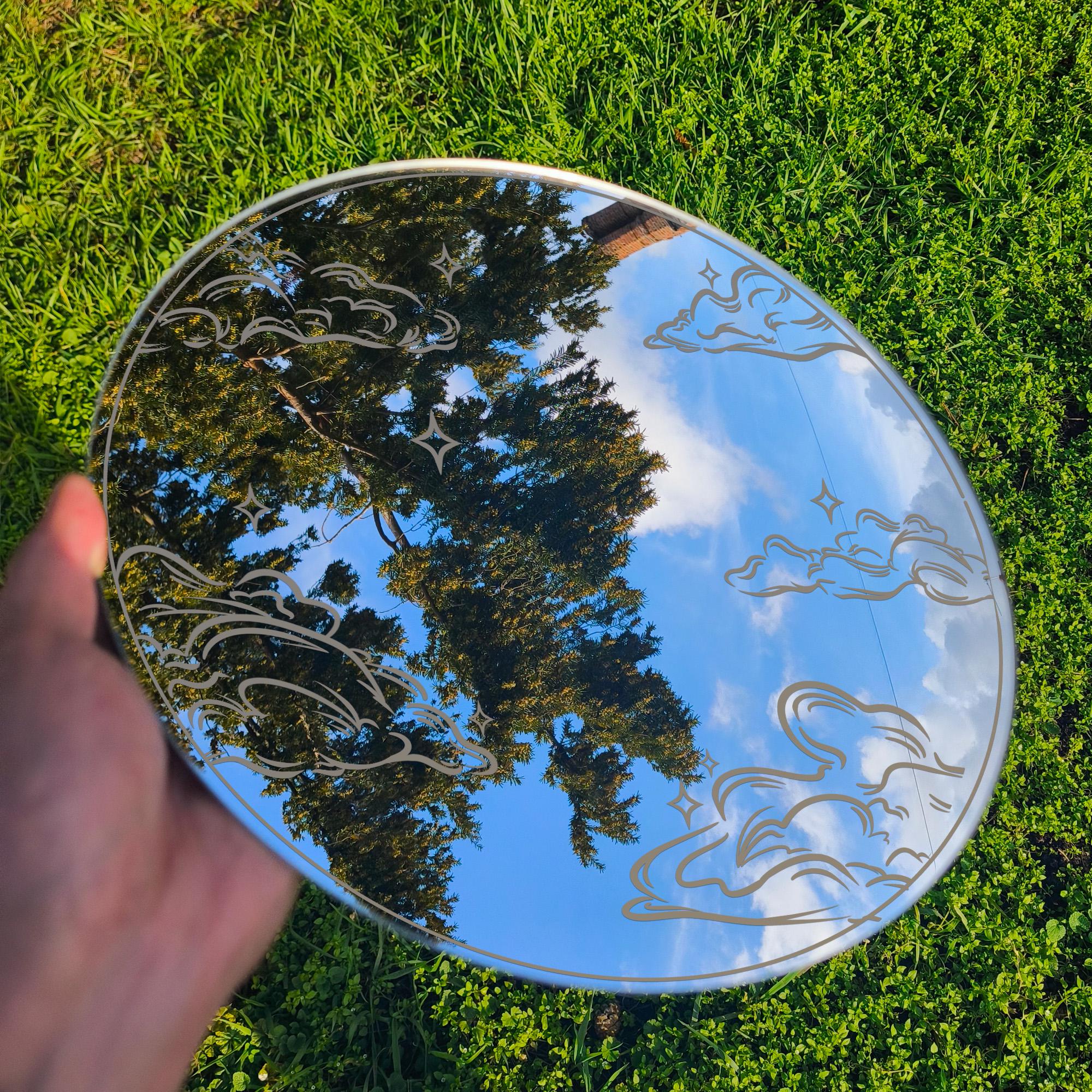 Celestial Clouds Mirror